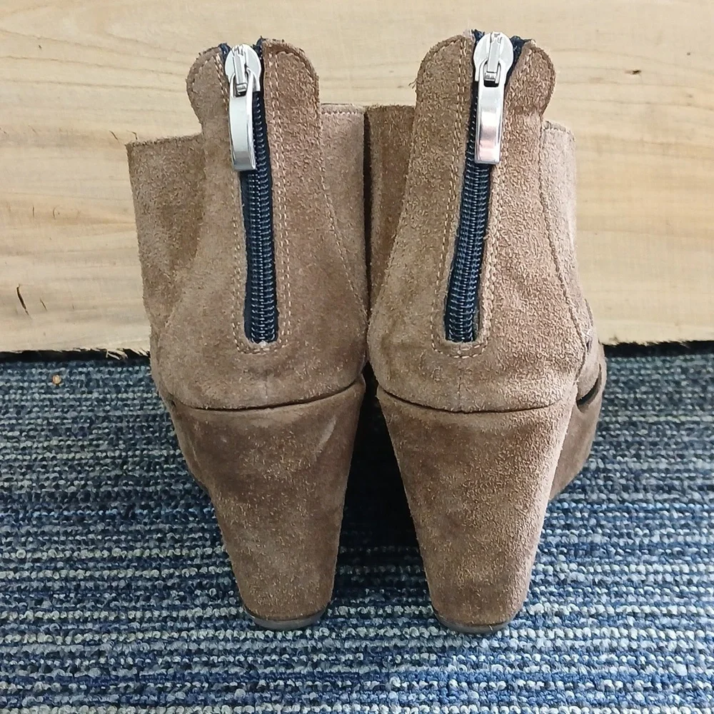 Cordani Electra Made In Italy Suede Leather Wedge Sandals Size 38 Or 8 - Picture 4 of 6